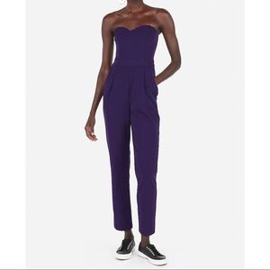 Express Strapless Sweetheart Neck Jumpsuit